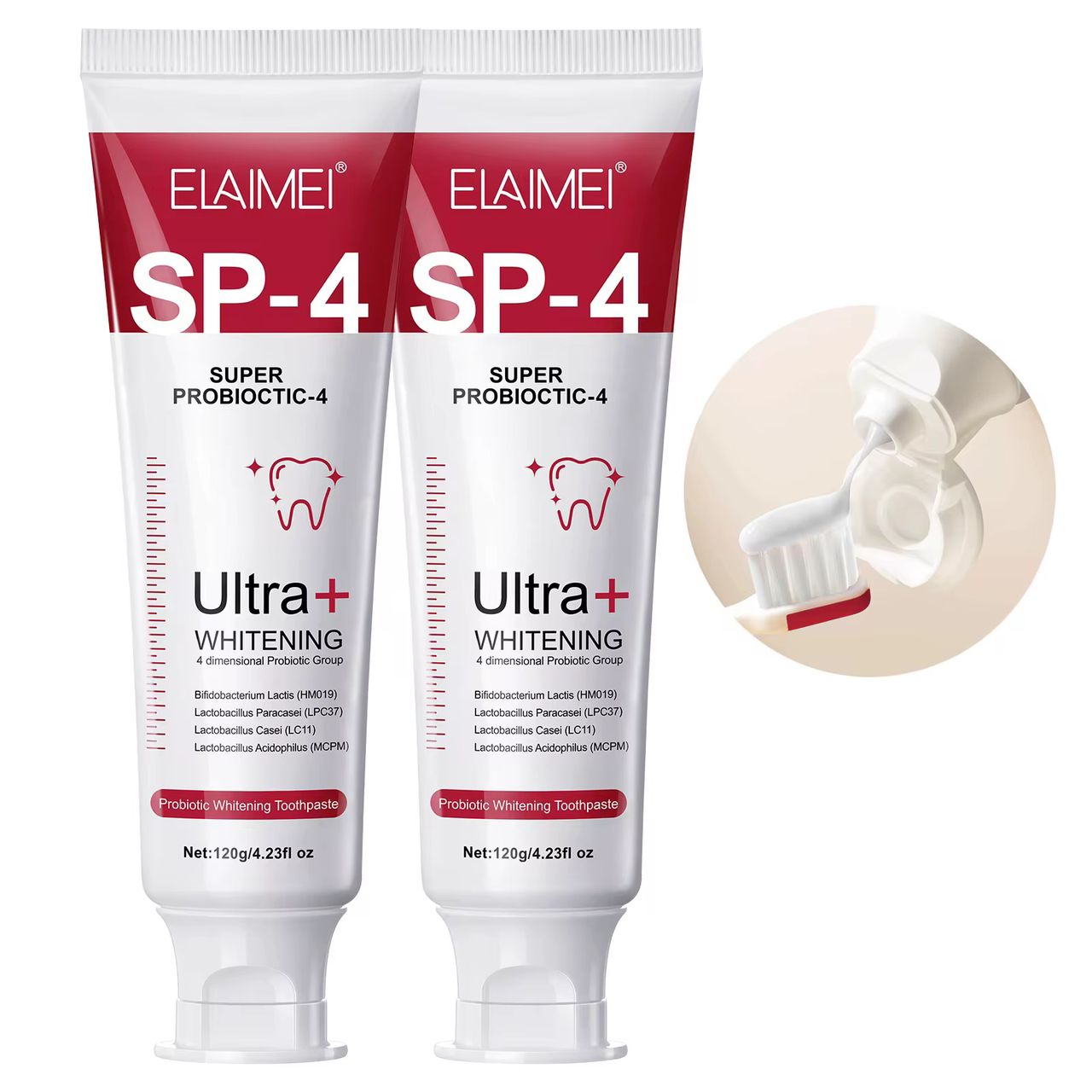 Pâte Dentifrice Blanchissant SP-4 Probiotique Ultra+