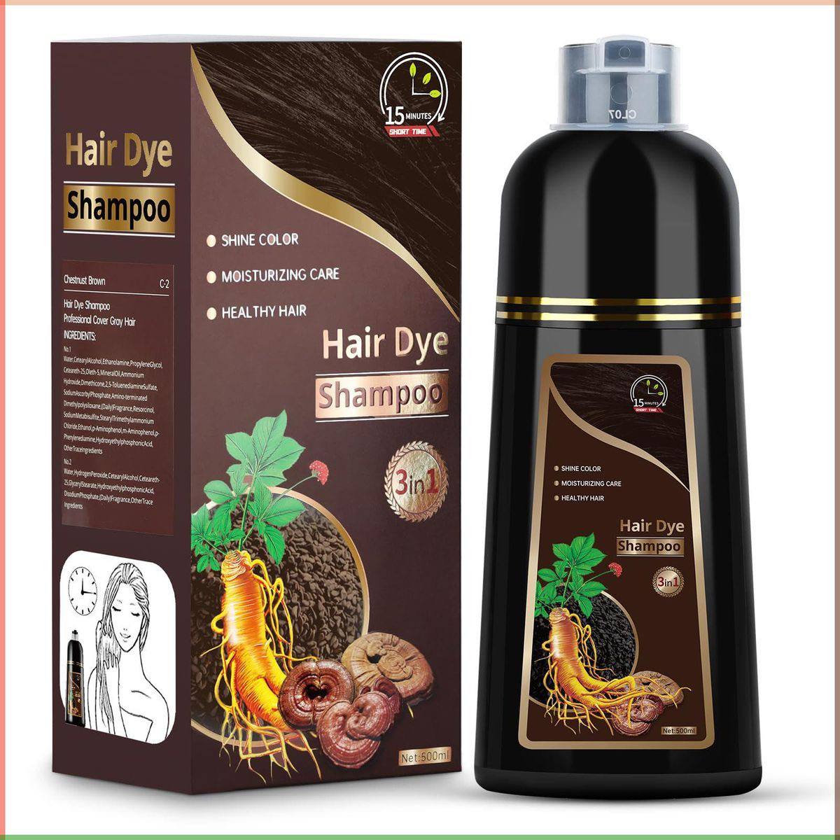 Shampooing Colorant 3-en-1